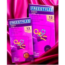 Презервативы ребристые FREESTYLES №12 Ribbed особые ощущения и безопасность Фристайлс