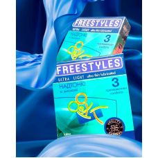 Презервативы ультратонкие FREESTYLES №3 Ultra Light с силиконовой смазкой Фристайлс