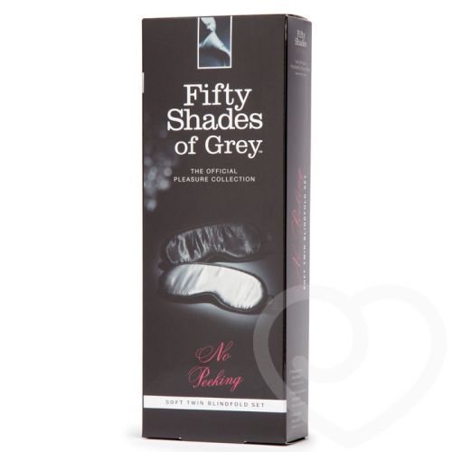 Набор из двух повязок на глаза для БДСМ-игр Fifty Shades of Grey черный
