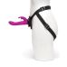 Двойной ременной вибрострапон фиолетового цвета с черными трусиками Fifty Shades of Grey Happy Rabbit Rechargeable Vibrating Strap On Harness Set