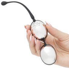 Серебристые вагинальные шарики Inner Goddess Fifty Shades of Grey