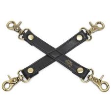 Крестообразная система фиксации для тела БДСМ черного цвета Fifty Shades of Grey Bound to You Faux Leather Hogtie