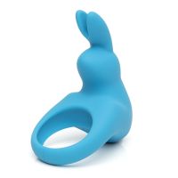 Ерекційне віброкільце блакитного кольору Fifty shades of grey Happy rabbit rechargeable cock ring