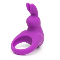 Ерекційне віброкільце фіолетового кольору Fifty shades of grey Happy rabbit rechargeable cock ring