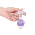 Люмінесцентна анальна пробка силіконова з кулькою всередині фіолетова UNIVIBE