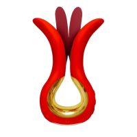 Подвійний універсальний вібратор для пар червоний Gvibe MAXI