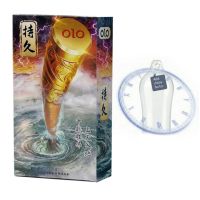 Презервативы тонкие из мягкого натурального латекса с пролонгирующим эффектом  Olo Thunder Spear 10 штук