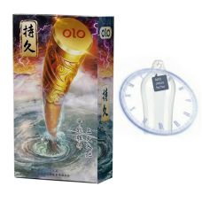 Презервативи тонкі з м'якого натурального латексу з пролонгуючим ефектом Olo Thunder Spear 10 штук