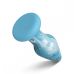 Анальна пробка скляна блакитного кольору Gildo Ocean Curl Glass Butt plug Анальна пробка скляна блакитного кольору Gildo Ocean Curl Glass Butt plug