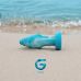 Анальна пробка скляна блакитного кольору Gildo Ocean Curl Glass Butt plug Анальна пробка скляна блакитного кольору Gildo Ocean Curl Glass Butt plug