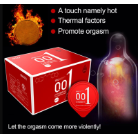 Презервативы ультратонкие с гиалуроновой кислотой и согревающим эффектом прозрачного цвета Olo Zero One