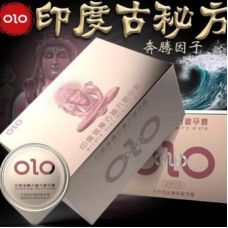 Презерватив латексный с гиалуроновой кислотой ребрышками и пупырышками OLO по 1шт