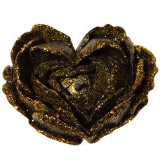 Свеча низкотемпературная в виде розы черная GlowKink размер М