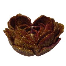 Свеча низкотемпературная в виде розы бордовая GlowKink размер L