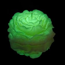 Свеча пион люминесцентный низкотемпературная салатовая GlowKink размер L