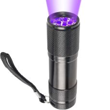 Ультрафіолетовий світлодіодний ліхтарик чорний Kiki