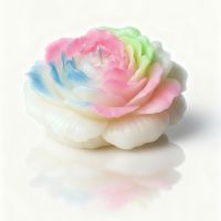 Свічка низькотемпературна півонія люмінесцентний різнокольорового кольору GlowKink розмір L