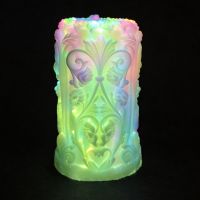 Свеча низкотемпературная люминесцентная рельефная разноцветная GlowKink VIP-концентрация 233 г