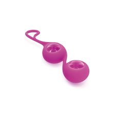 Стеклянные вагинальные шарики для тренировки интимных мышц розовые Loveshop Glamy Cristal Love Balls 