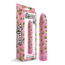 Вагінальний вібратор з принтом рожевого кольору Global Novelties