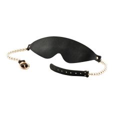 Маска на очі BDSM чорно-золота Guilty Pleasure Boudoir Pearl Blindfold