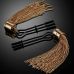 Затискачі для сосків чорно-золоті Guilty Pleasure Tassel Tease Clamps