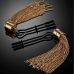 Затискачі для сосків чорно-золоті Guilty Pleasure Tassel Tease Clamps