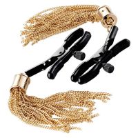Зажимы для сосков черно-золотые Guilty Pleasure Draped Desire Clamps