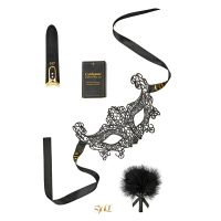Подарочный набор БДСМ на 5 предметов черный Guilty Pleasure First Flirt 