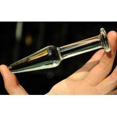 Стеклянная анальная пробка XESE длина 12 см диаметр 2,3 см