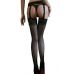Панчохи жіночі з мереживним поясом чорного кольору Sunspice розмір One Size Панчохи жіночі з мереживним поясом чорного кольору Sunspice розмір One Size