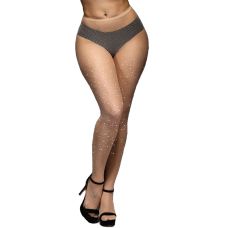 Колготки у сіточку зі стразами тілесного кольору Star Night розміри XS-M