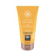 Съедобный лубрикант  Персик и белый чай SHIATSU LOVE  HOT 