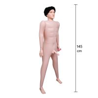 Секс-кукла для женщин с фалоимитатором и анусом с вибрацией и с пультом бежевого цвета Hidden Desire Fuck Dolls 1450 см