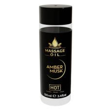 Массажное масло с ароматом янтарного мускуса HOT Massage Oil Amber Musk 100 мл