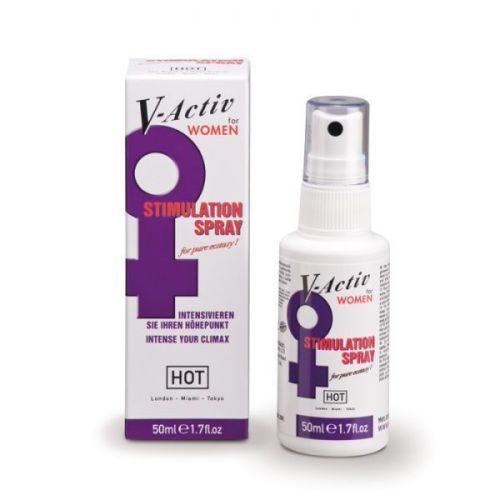Спрей возбуждающий для женщин с экстрактом из листьев алоэ вера HOT V-Activ 50 мл