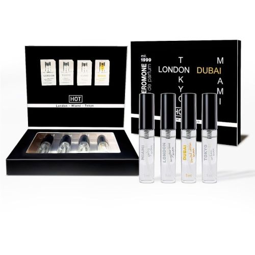 Набір парфумів для чоловіків з феромонами HOT LMTD Pheromone Perfume Мen 4x5 мл