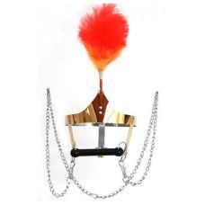 Золотая стальная маска на глаза для БДСМ