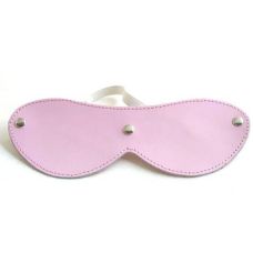 Маска розовая на глаза без вырезов для БДСМ