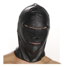 Маска палача черная кожаная для БДСМ IXI13578