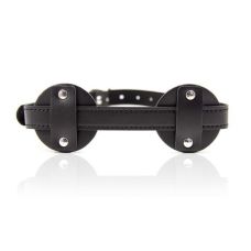 Маска черная на глаза без отверстий с паетками для БДСМ