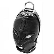 Маска на лицо готическая для БДСМ черная