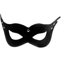 Карнавальная маска на глаза черная для БДСМ