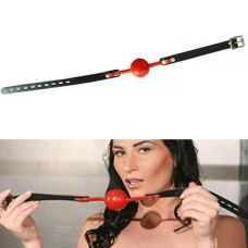 Кляп в рот с красным силиконовым шариком IXI13664