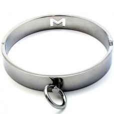 Білий чоловічий нашийник для БДСМ