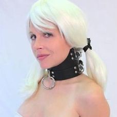 Широкий чорний Шкіряний нашийник з пряжками і кільцем для БДСМ