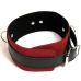 Двоколірний нашийник Шкіряний чорно-червоний