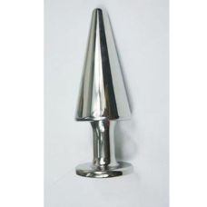 Конусоподібна анальна пробка Срібна