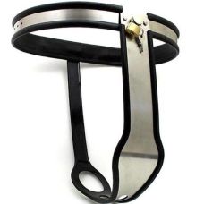 Жіночий пояс вірності БДСМ із нержавіючої медичної сталі сріблястого кольору Bdsm4u