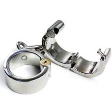 Оковы БДСМ из нержавеющей стали серебристого цвета Bdsm4u